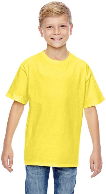 Hanes Youth 4.5-ounce., 100% Ringspun Cotton nano-T� T-Shirt